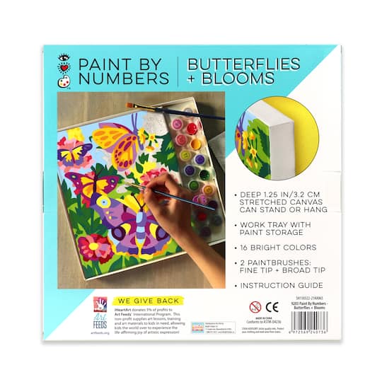 Paint by Numbers Butterflies and Blooms Craft Kit